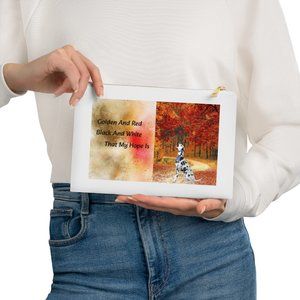 Autumn Dog Cosmetic Bag